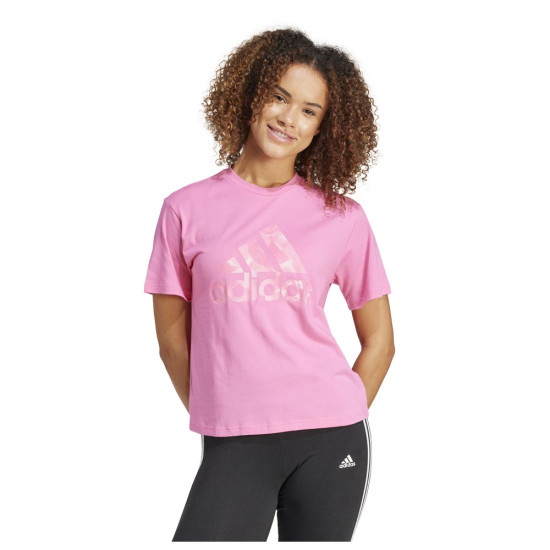 Adidas Γυναικεία κοντομάνικη μπλούζα Floral Graphic Big Logo Tee